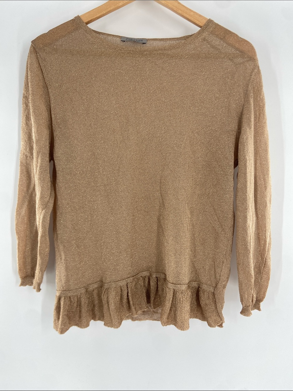 Joie Clair Gold Sweater Size S Gently Used